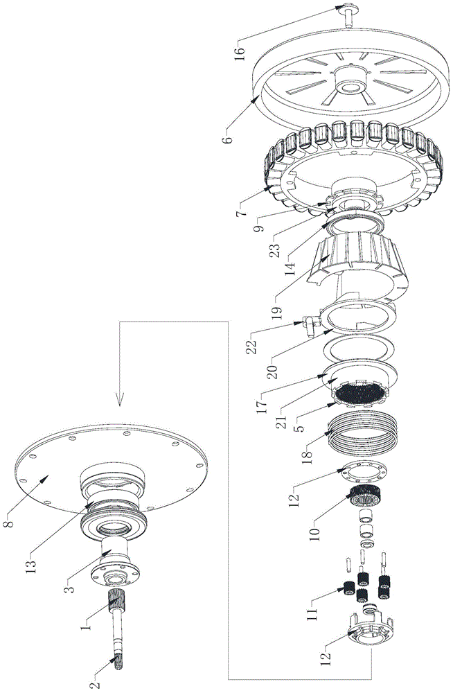 Decelerating clutch casing of washing machine and washing machine