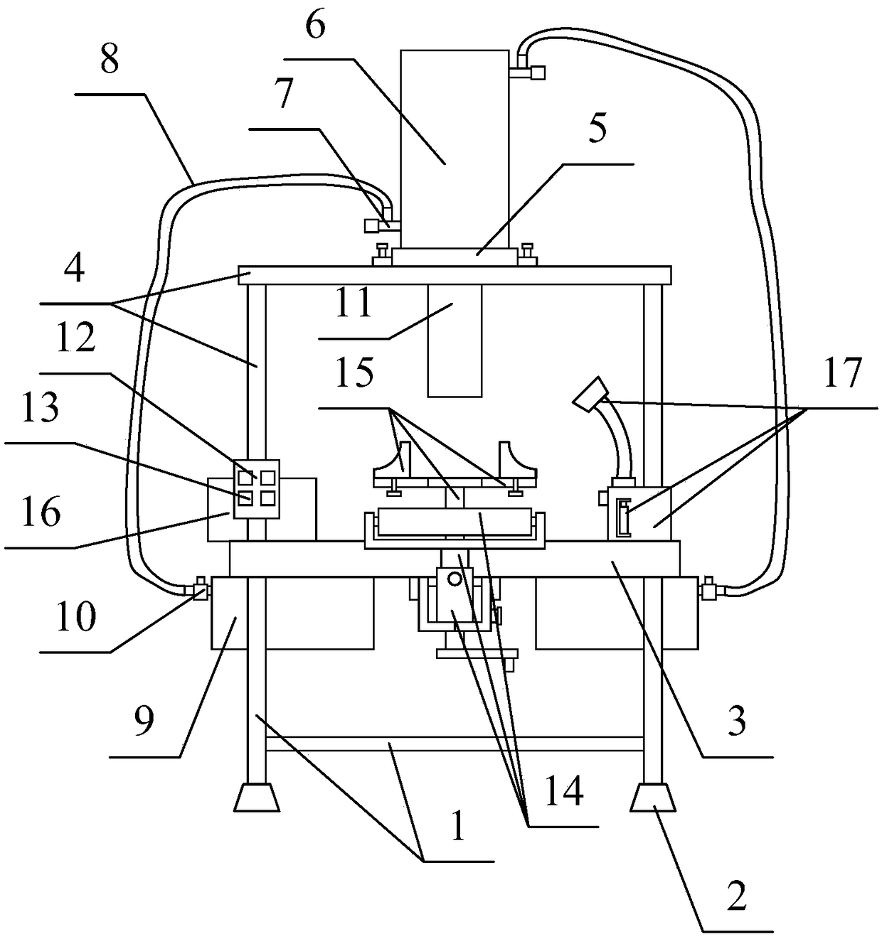 Convenient to dismount electromechanical integration punching device