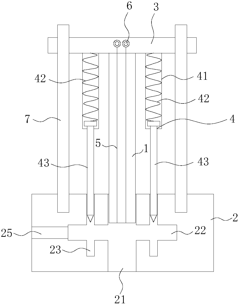 A set of punching dies