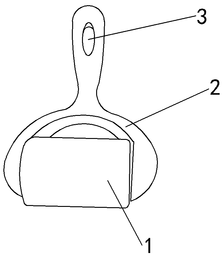 Hair sticking device capable of being torn