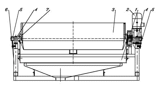 Ship magnetic separator suitable for seawater separation