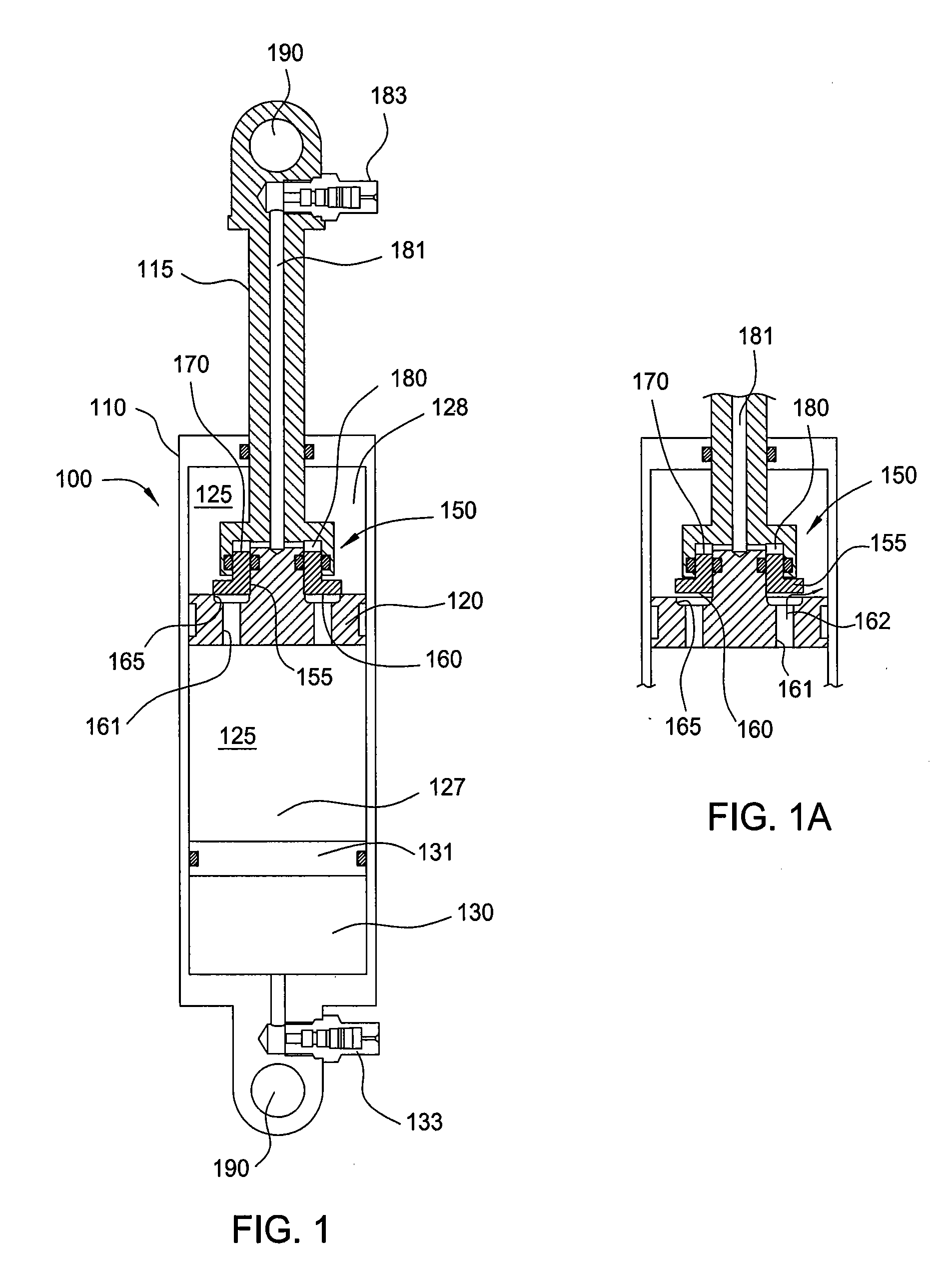 Methods and apparatus for combined variable damping and variable spring rate suspension