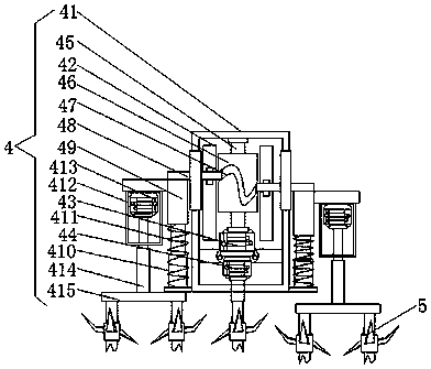 Straw smashing device for agricultural production