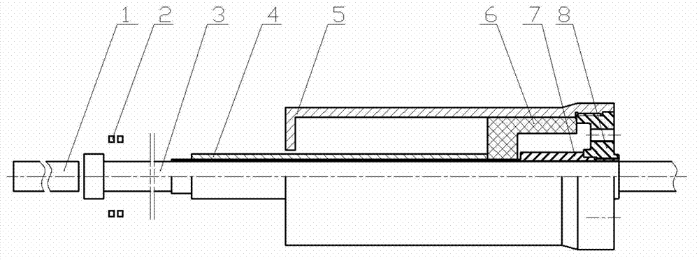 Launcher based on Hopkinson pull rod test equipment