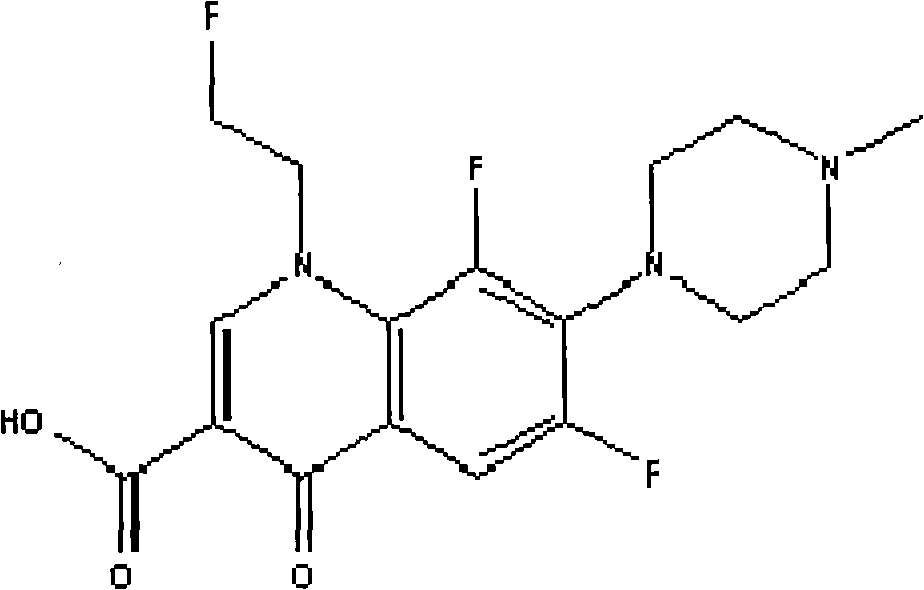 Fleraxacin for injection and preparation method thereof