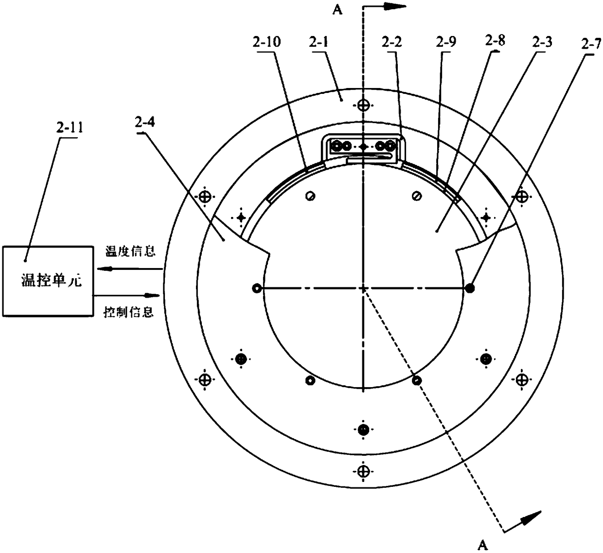 Device for quantitatively evaluating image quality of photoelectric imaging system under boundary temperature condition