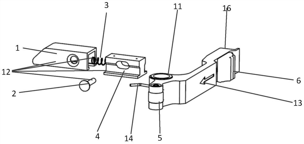 Tool-free linkage locking and pulling device for LRM