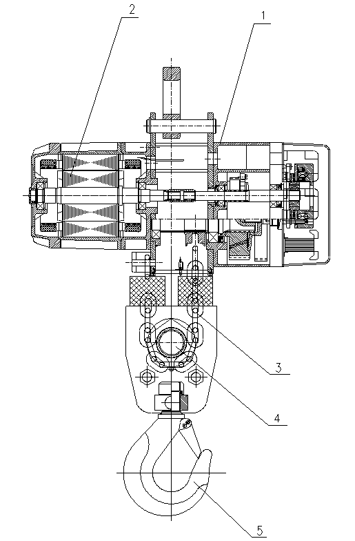 Double-brake loop chain electric hoist