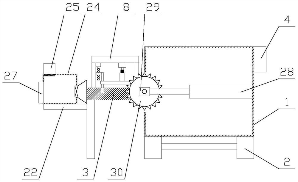 A fully automatic aluminum material cutting machine with the function of collecting swarf