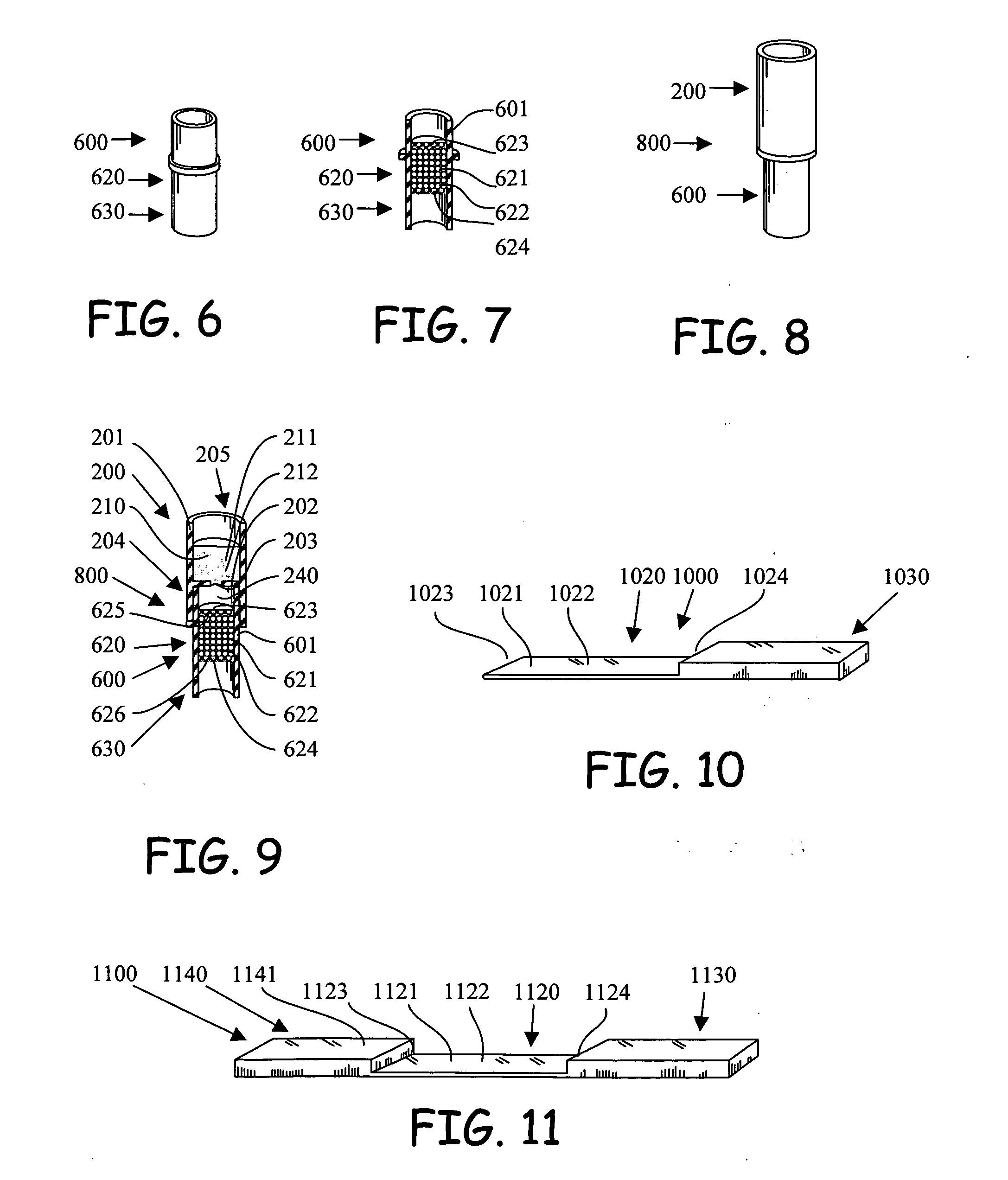 Flow assay device comprising dry reagent cake