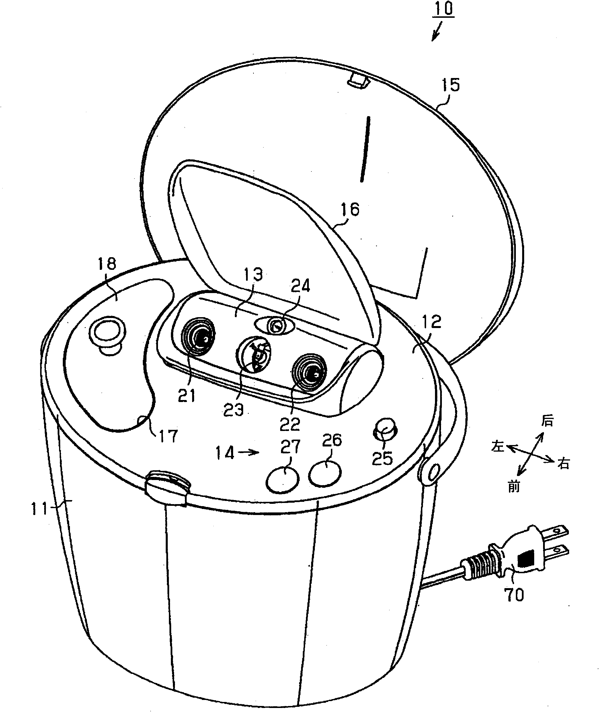 Ion generating device and cosmetic device with same