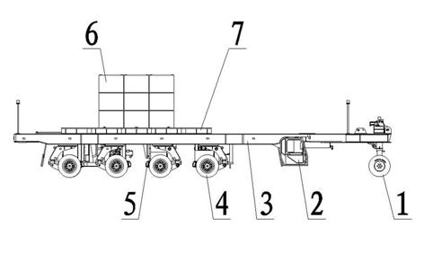 Test car used for testing rodless airplane tractor