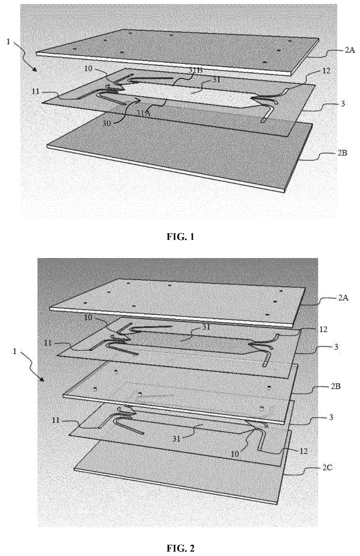 Microchip for free flow electrophoresis