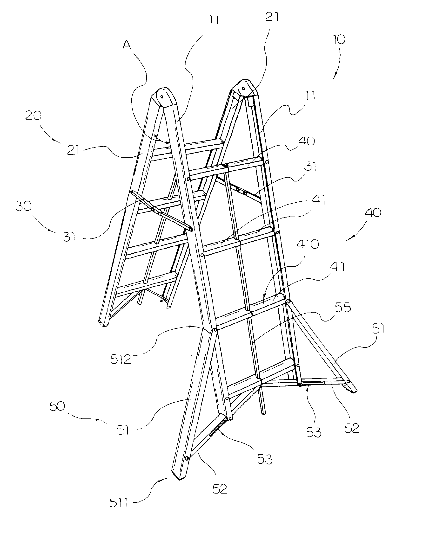 Ladder with side support enhancement