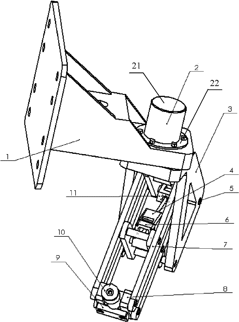 Spray head tilting mechanism