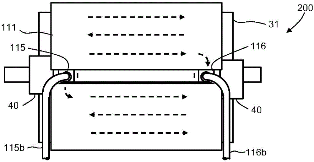 Closed electrical rotating machine