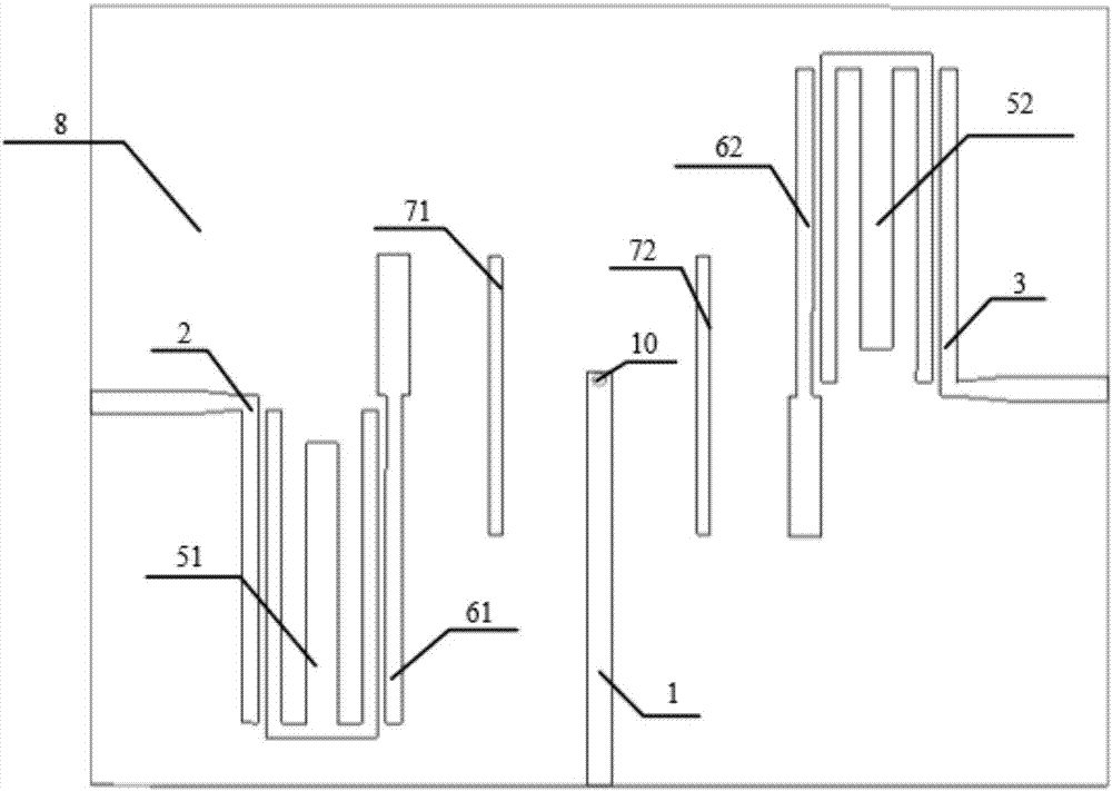 Slot-line-form-based high-selectivity balun filter