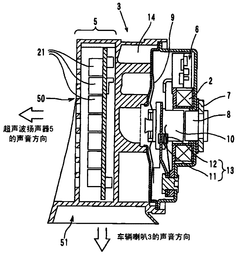 Vehicle approach warning apparatus