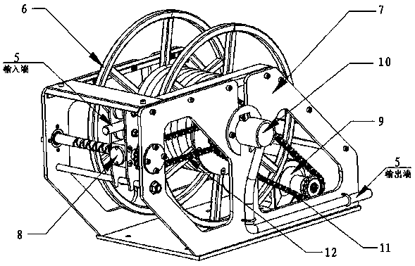 Loading machine with automatic winding and unwinding function