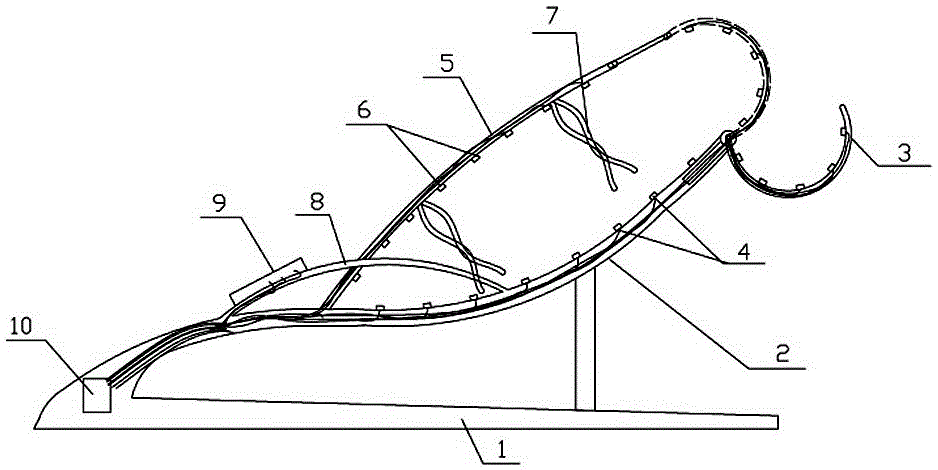 Human body conception and governor vessel circular operation assisting device