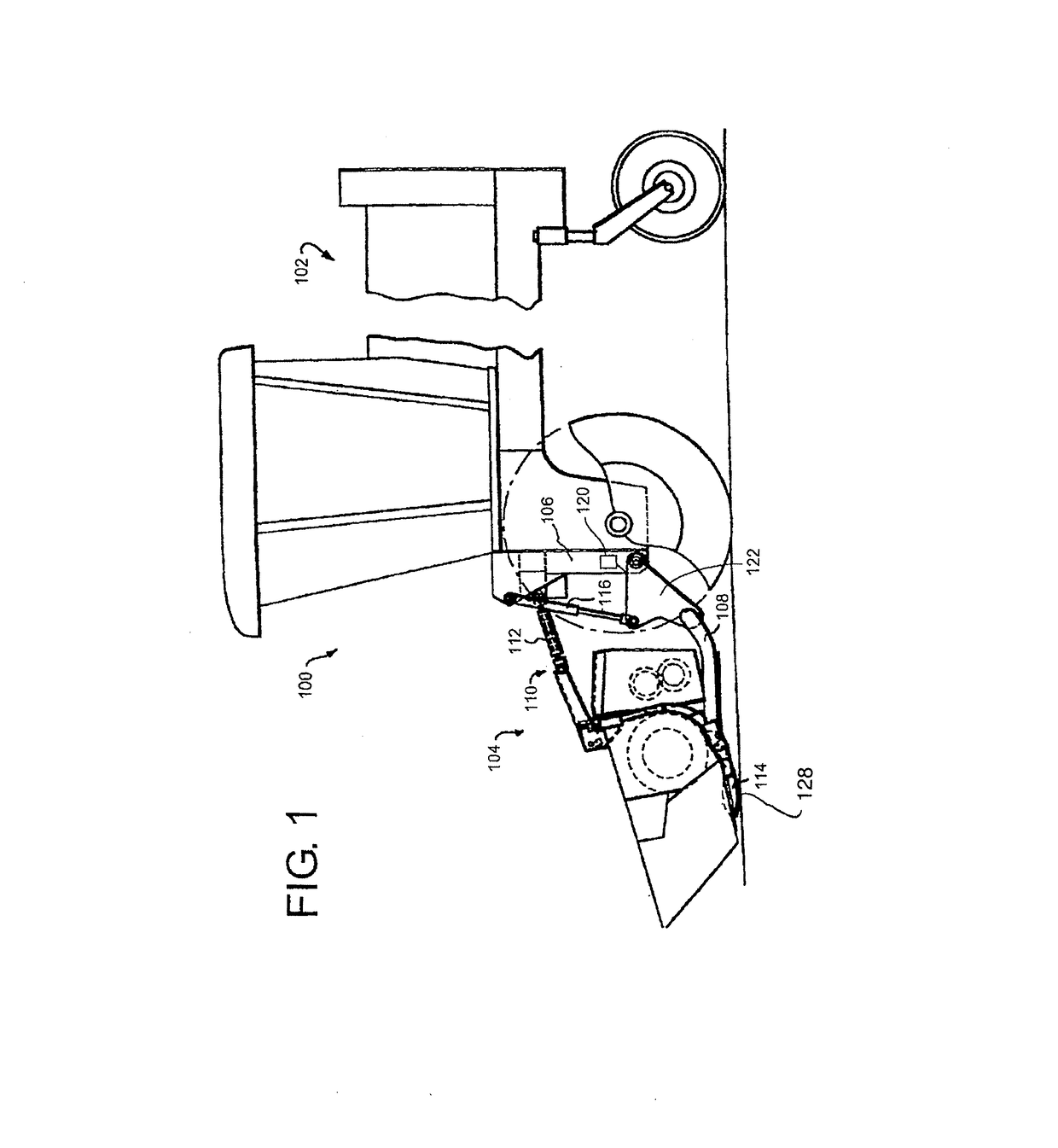 Crop Machine with an Electronically Controlled Hydraulic Cylinder Flotation System