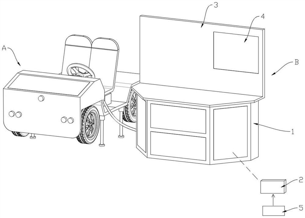 Practical teaching system for testing, assembling and debugging of drive-by-wire system applied to chassis of intelligent networked automobile