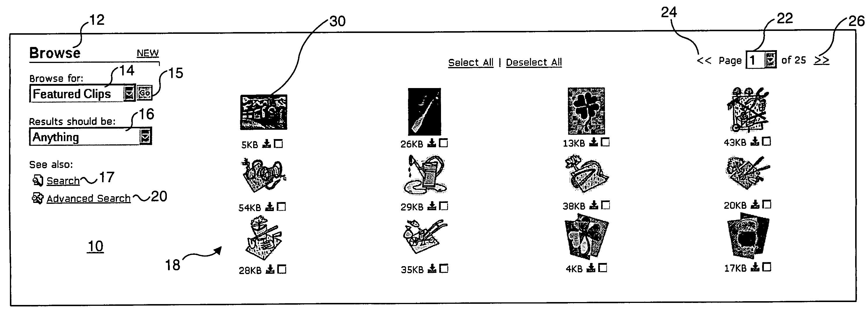 Searching and sorting media clips having associated style and attributes