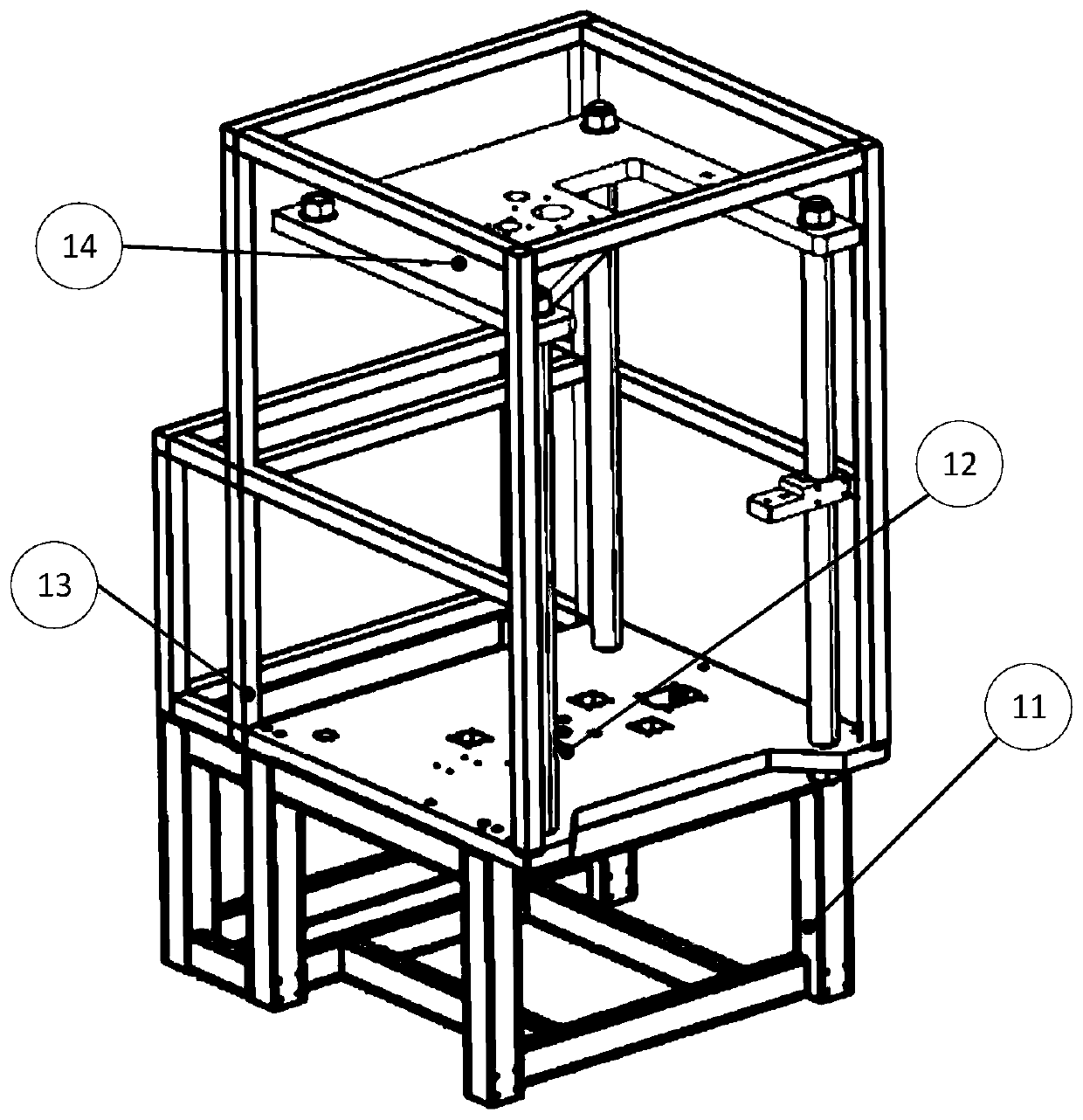 Automatic loading mechanism for hole circlip for automobile front axle brake assembly