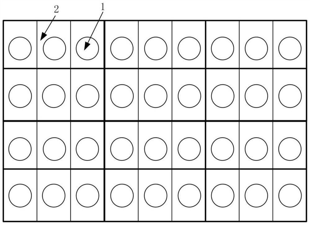 Substrate with pixel structure, optoelectronic device containing same and printing method