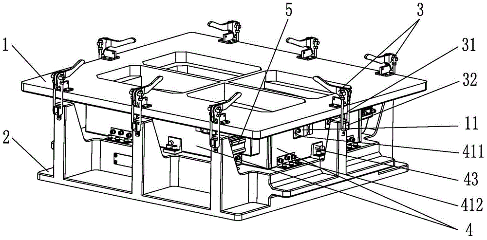 Mould used for heat insulation parts of door body of refrigerator and freezer