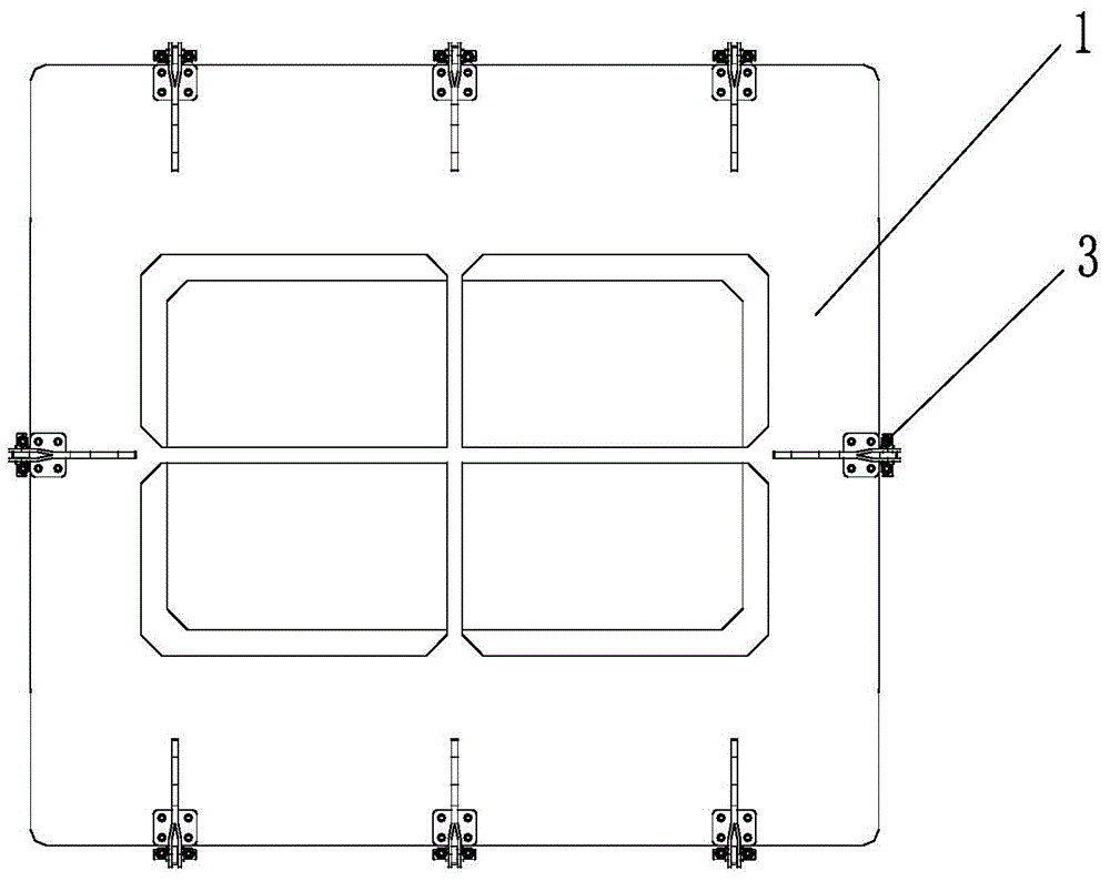 Mould used for heat insulation parts of door body of refrigerator and freezer