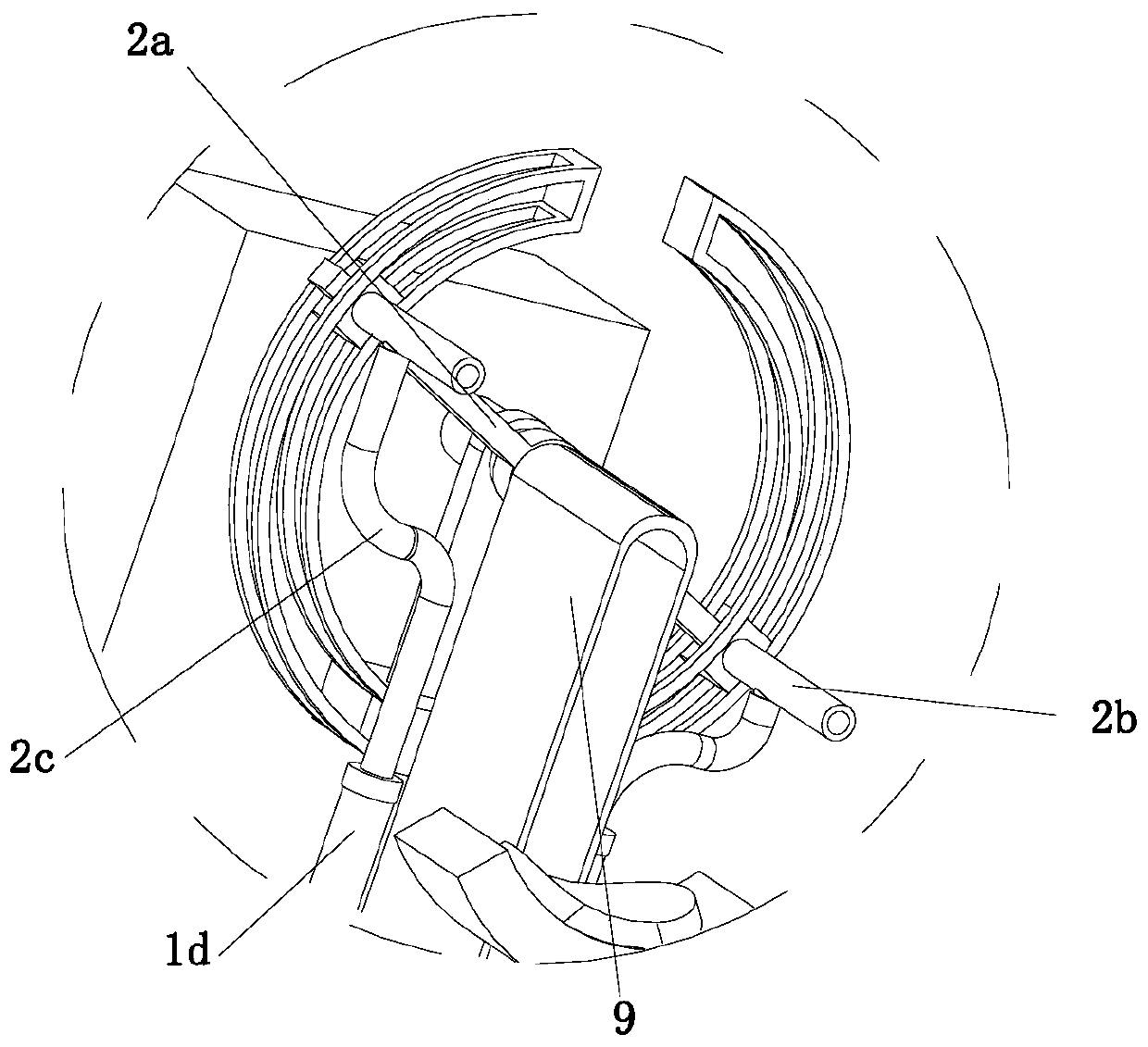 A medical steam therapy device for facial skin diseases