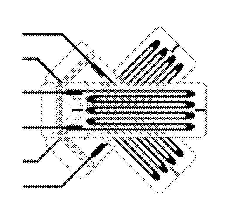 Pressure sensor containing mechanically deforming elements