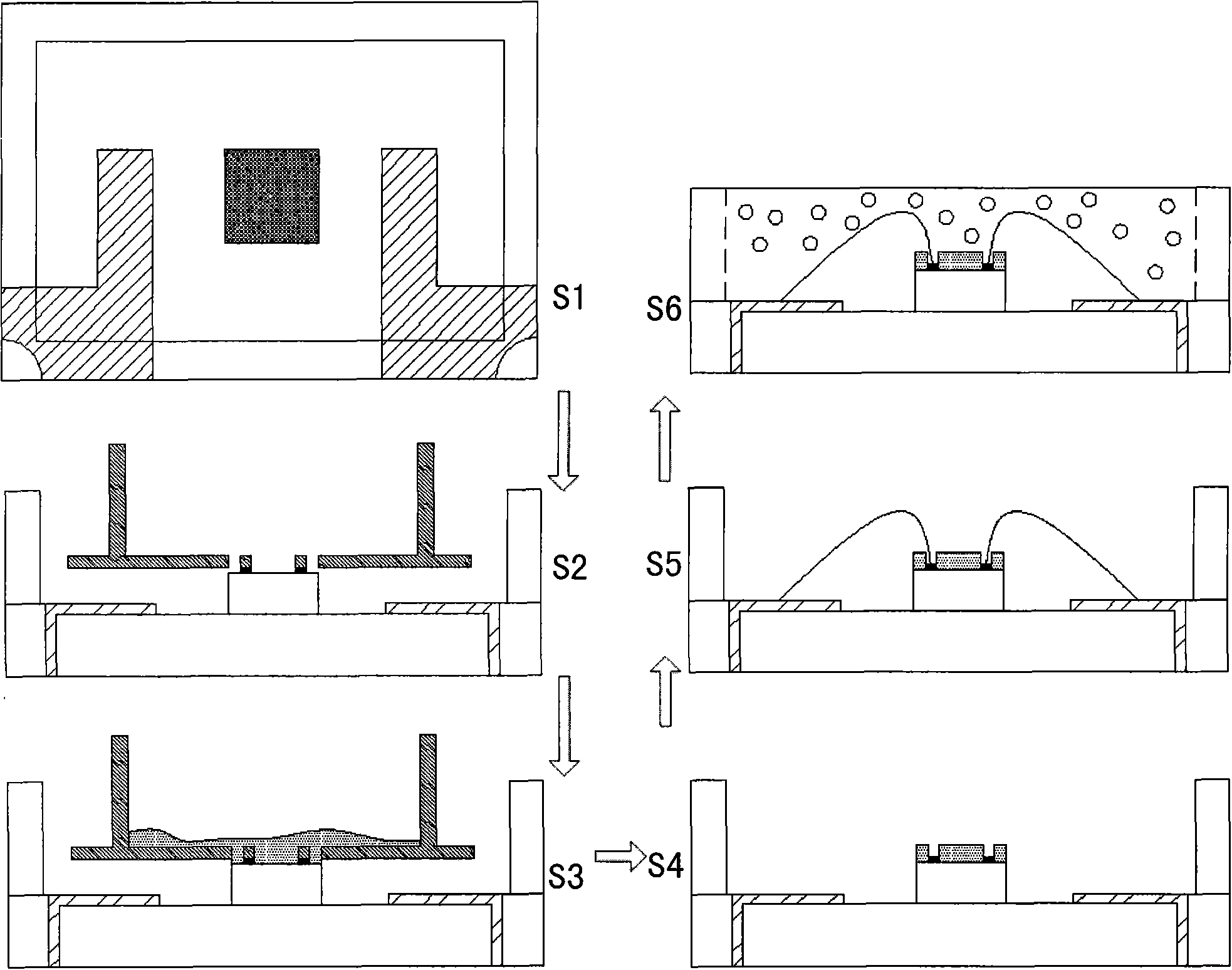 Method for preparing white light LED