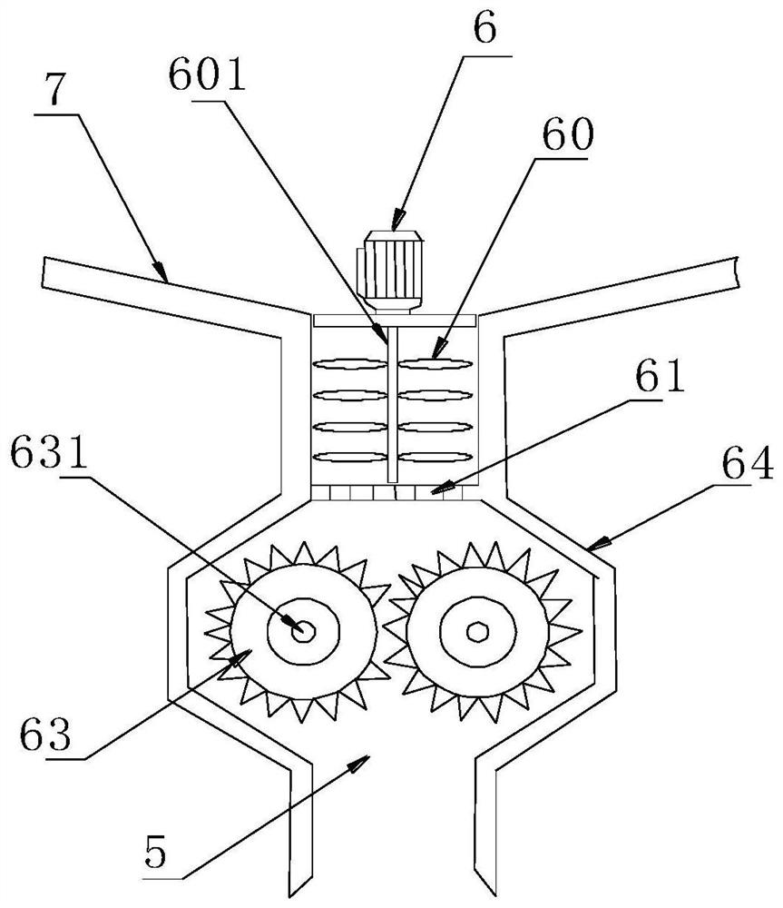 Crushing device and crushing method for waste PP materials