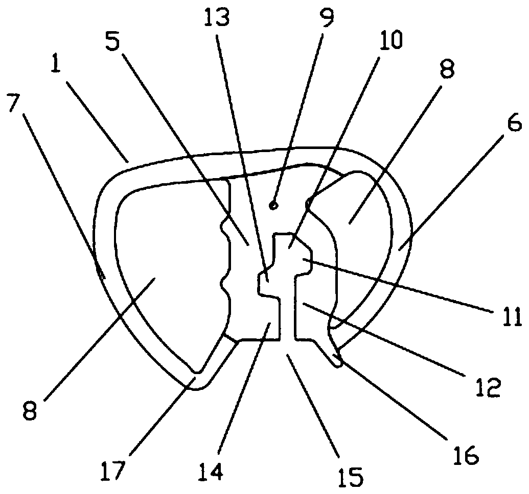 Two-way sealing device for vehicle skylight