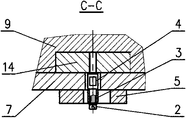 Drill jig used for hole on central excircle of cylindrical part and provided with disks at two ends