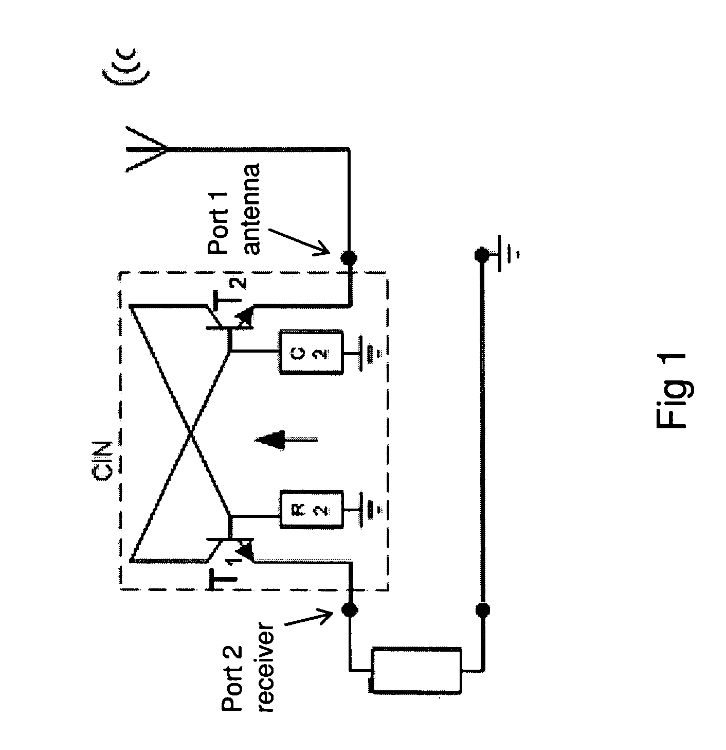 Antenna system comprising an electrically small antenna for reception of UHF band channel signals