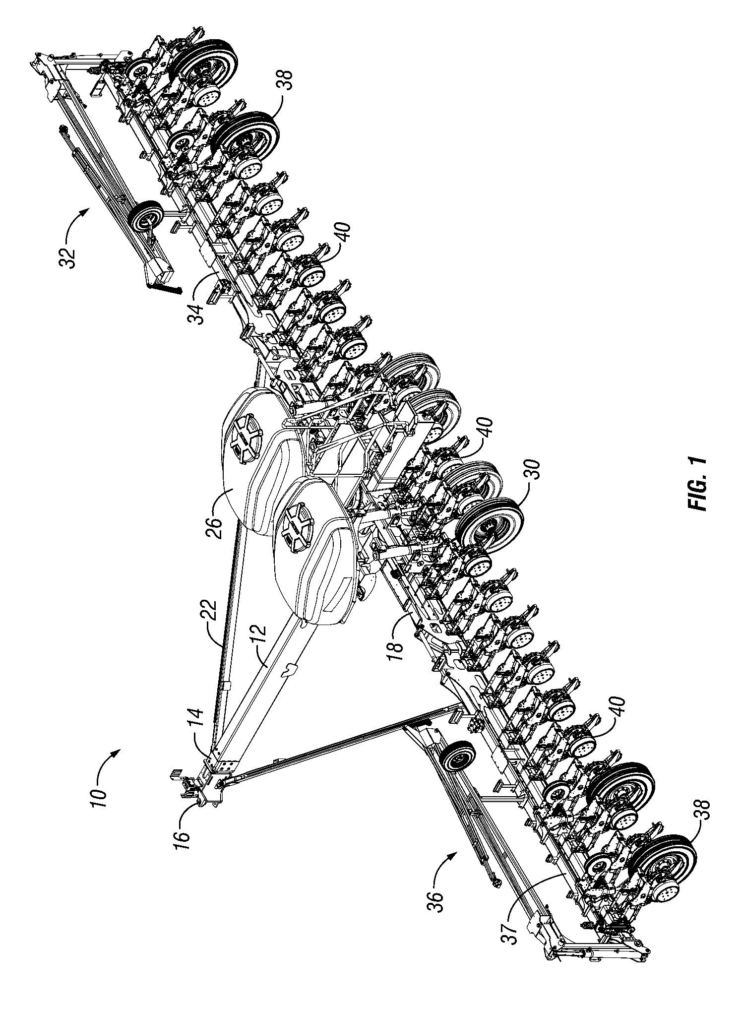 Row unit with integrated pressure source