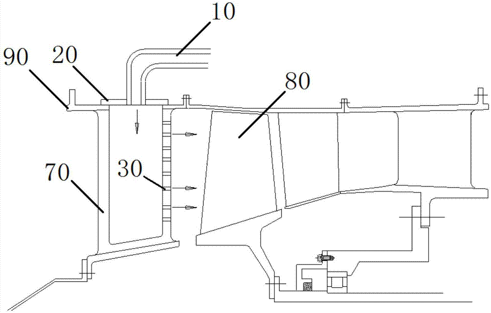 Aircraft engine strength bearing casing with washing function