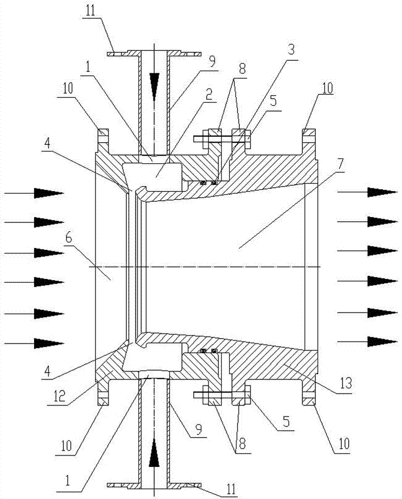 Circular-seam ejector