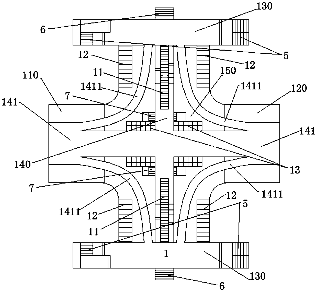 A multi-line interchange subway station