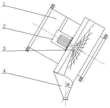 A downstream non-winding spiral line defogging device