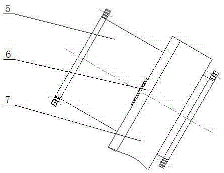 A downstream non-winding spiral line defogging device