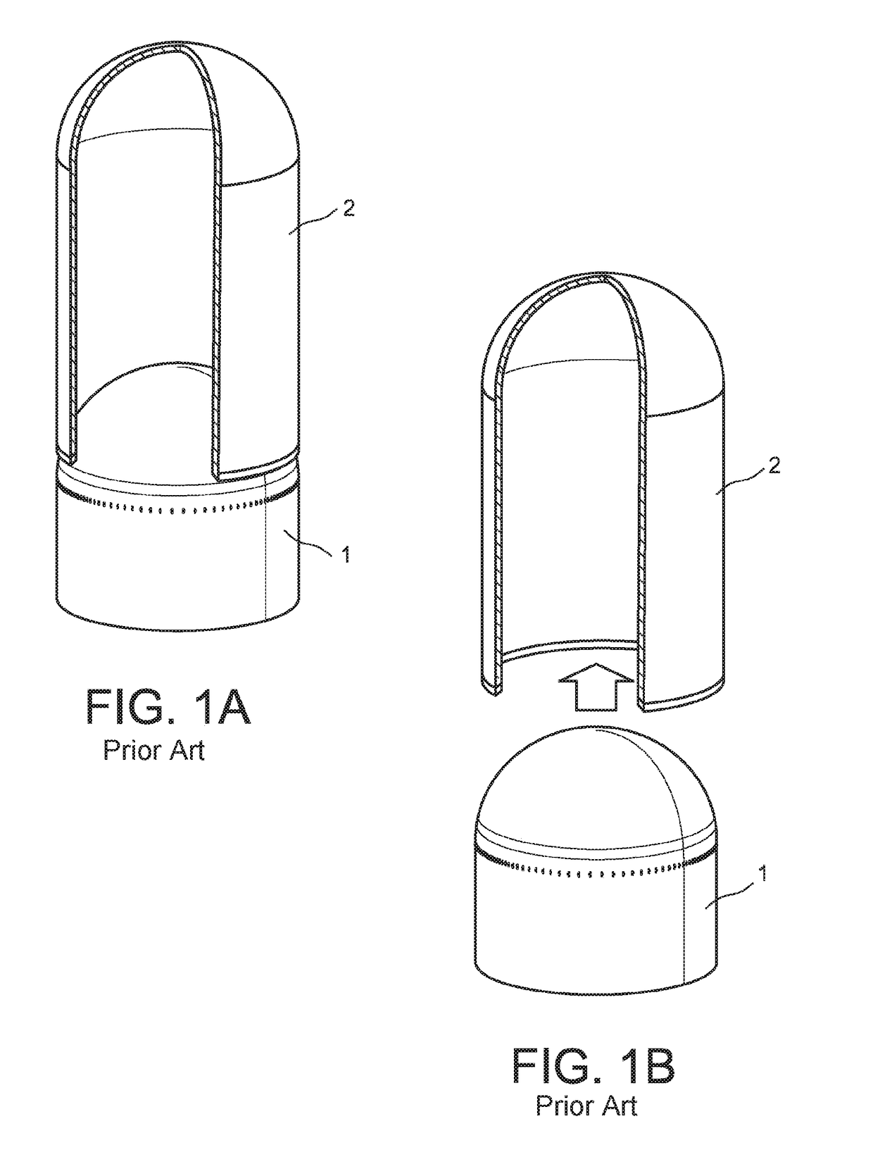 Method and device for connecting and separating two elements, with combined connecting and separating means