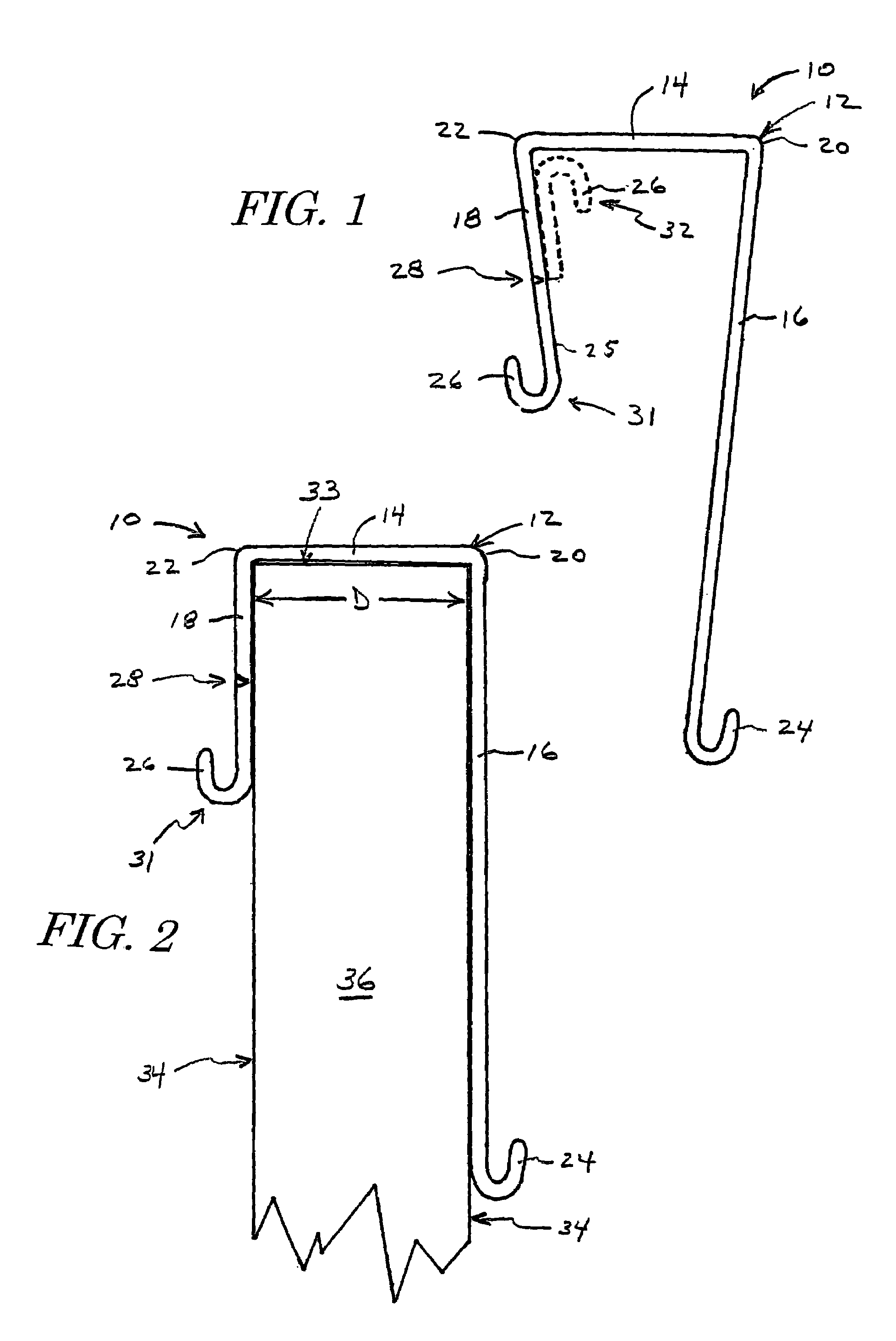 Door hook with removable spacer