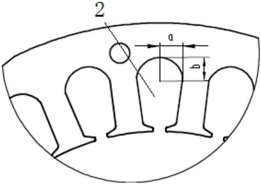 Stator punching sheet, stator iron core and motor