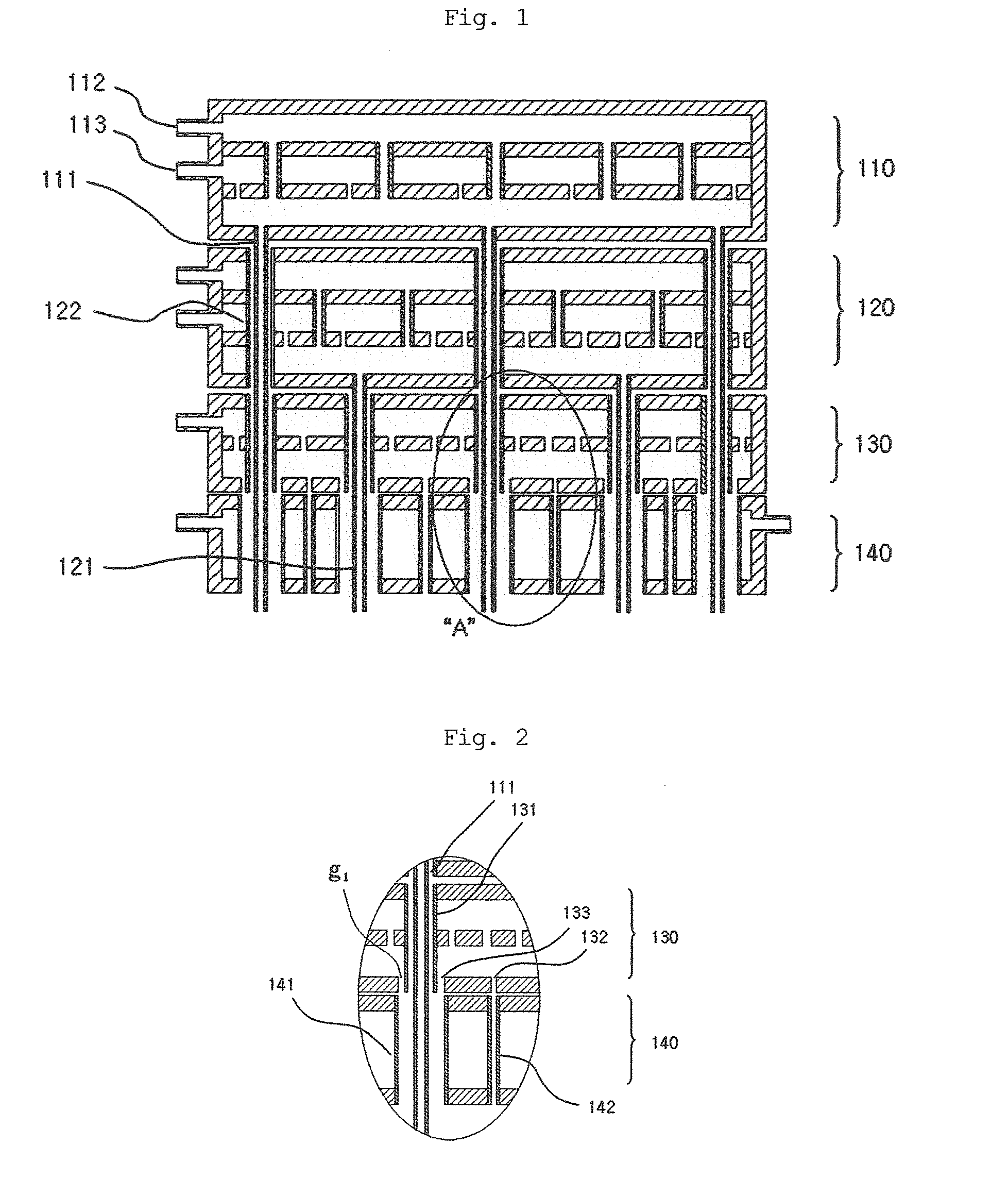 Showerhead for film depositing vacuum equipment