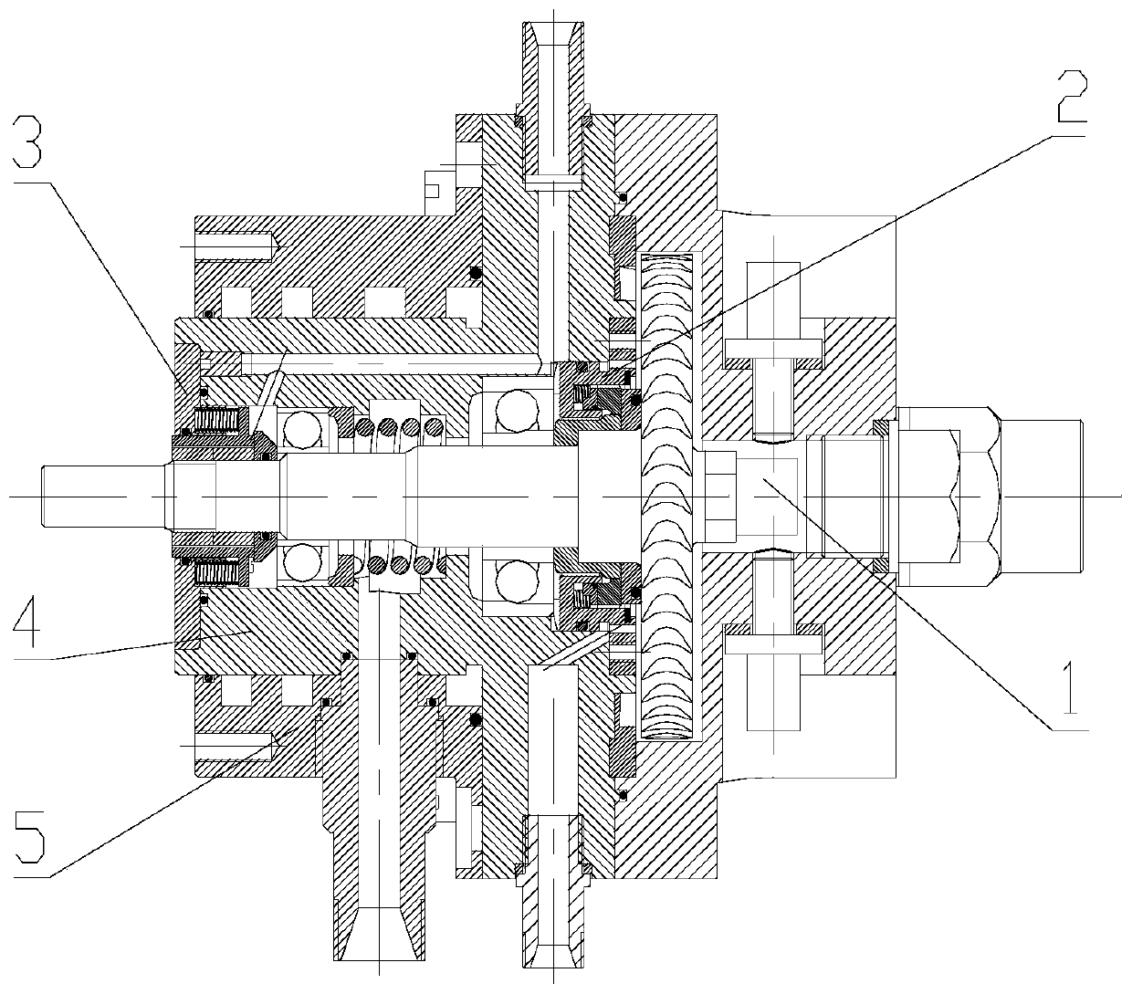 An ultra-high-speed turbine suitable for high temperature and high back pressure dry gas seal structure