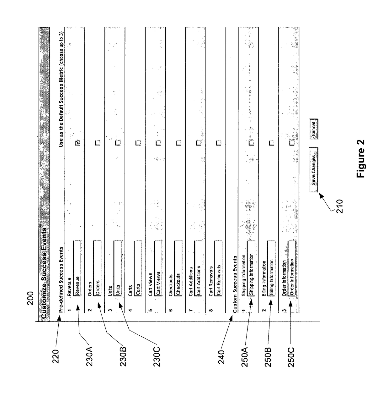 Custom event and attribute generation for use in website traffic data collection